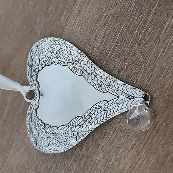 Let Happiness Blossom Angel Wing Wrapped Heart Ornament – By Ganz - Picture 5 of 6